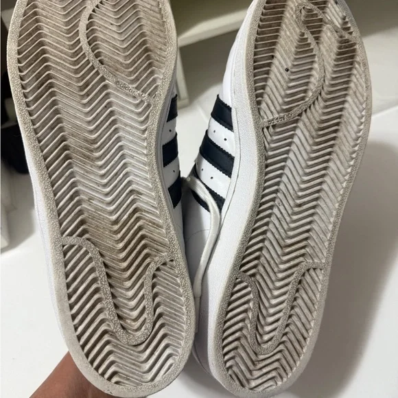 Adidas White and Black High-Top Sneakers